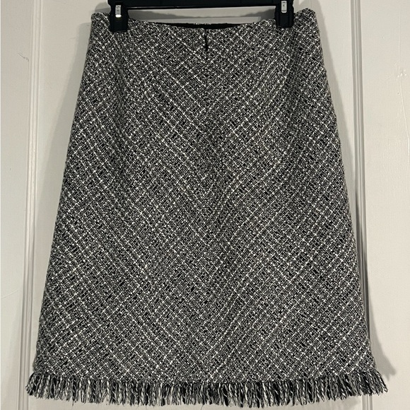 Apostrophe Black And White Twill Skirt Size 8 - Picture 2 of 7